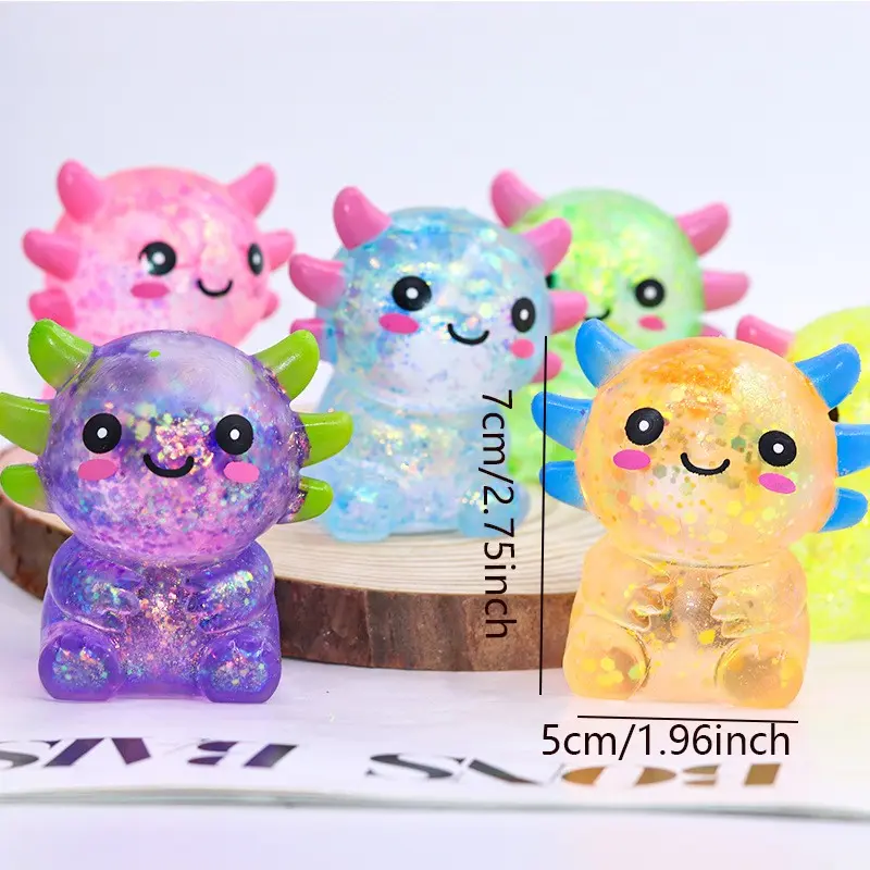 2 PCS Cute Salamander Taste Squeeze Toy, Relaxing and Fun