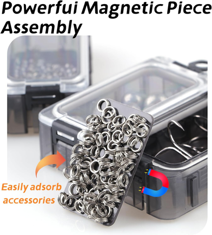 ✨️4PCSmall Boxes with Magnetic & Waterproof Tackle Trays
