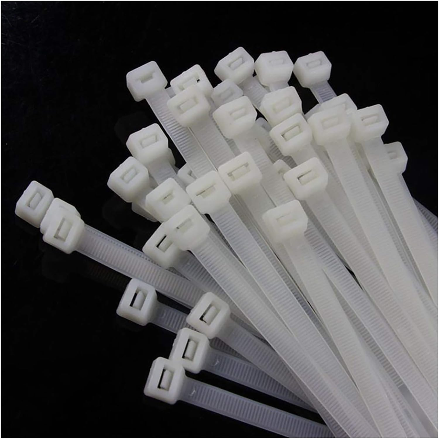 🛠️🛠️Zip Ties 16 Inch 100 per pack with 70 Pounds Tensile Strength Heavy duty cable ties White Self-Locking Nylon Wire Ties
