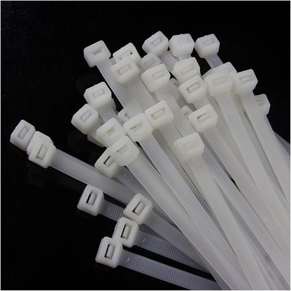 🛠️🛠️Zip Ties 16 Inch 100 per pack with 70 Pounds Tensile Strength Heavy duty cable ties White Self-Locking Nylon Wire Ties