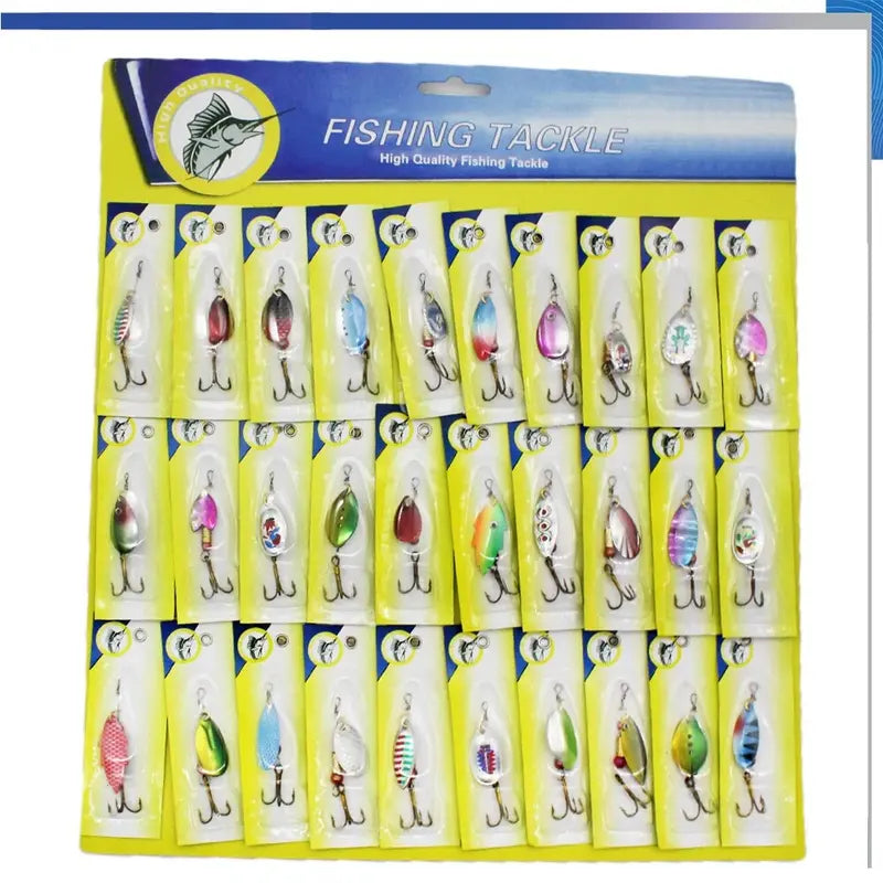30 PCS Sequined Fishing Bait, Sparkly Lures for Bass, Trout & Saltwater Fishing
