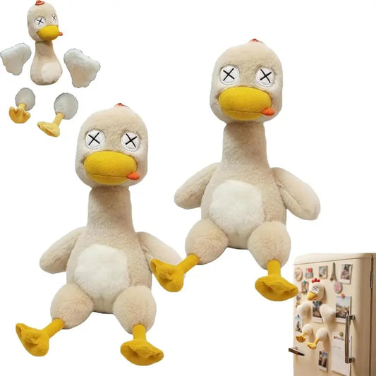 🧲🦆Magnetic Detachable Duck Plush Toy, 8.66 Inch Soft Stuffed Duck with Removable Limbs