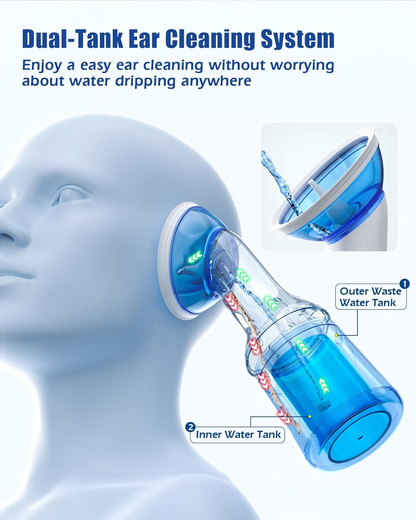 🌊🌊Electric Ear Wax Removal with One-Piece Waste Tank