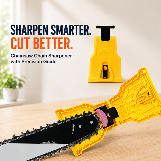 🪚🪚Portable Teeth Chainsaw Sharpener, Proprietary Bar for 14/16/18/20 Inches Two Holes Chain Saw Bar summervibes