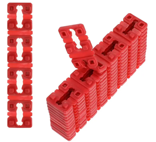 48 PCS Outlet Spacers for Electrical Box, Non-Conductive Receptacle Spacers for Fixing Loose or Recessed Outlets, Stackable Plastic Socket Shims for Switch Alignment and Leveling (12 Strips)