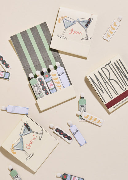 🔥🔥Martini Printed 10 Stem Matchbook