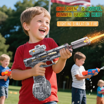 Electric Water Gun for Adults Kids,Automatic Electric Squirt Gun with Light Up