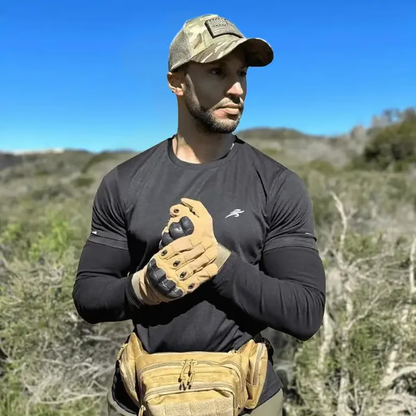 🧤🧤2PCS Tactical Full Finger Gloves with Soft Knuckle Protection,Touchscreen,Non-Slip,Breathable,For Outdoor Sports, Motorcycle Riding, Training,Hunting,MenWomen,work gloves