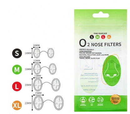 2 packs Integrated disposable dustproof nasal filter – an invisible nose clip mask specifically designed to block industrial dust, mist, and pollutants(10 per pack)