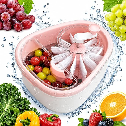 Fruit Washer and Spinner with Brush