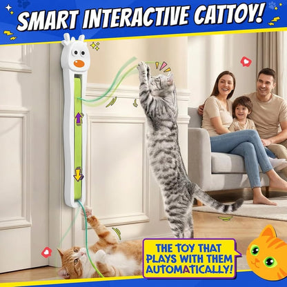 Interactive Cat Toys for Indoor Cats - Automatic Cat Toys with Motorized String Action