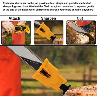 🪚🪚Portable Teeth Chainsaw Sharpener, Proprietary Bar for 14/16/18/20 Inches Two Holes Chain Saw Bar summervibes