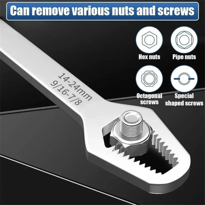 8-22mm Universal Torx Wrench Set, Double-ended Self-tightening Adjustable Wrench Tools