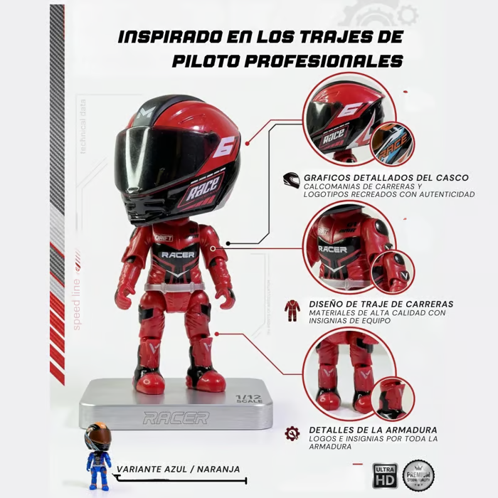 🏍️🏍️Deformation Helmet Simulated Motorcycle Rider Doll