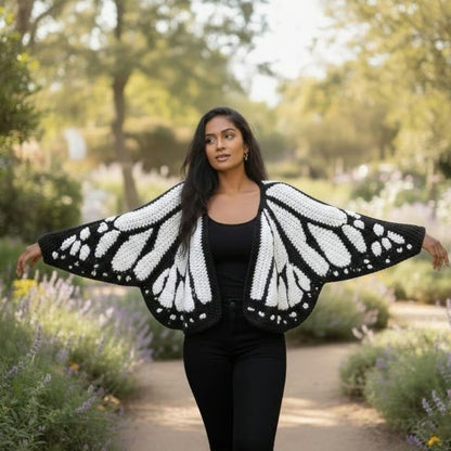 🦋Monarch Butterfly Crochet Cardigan