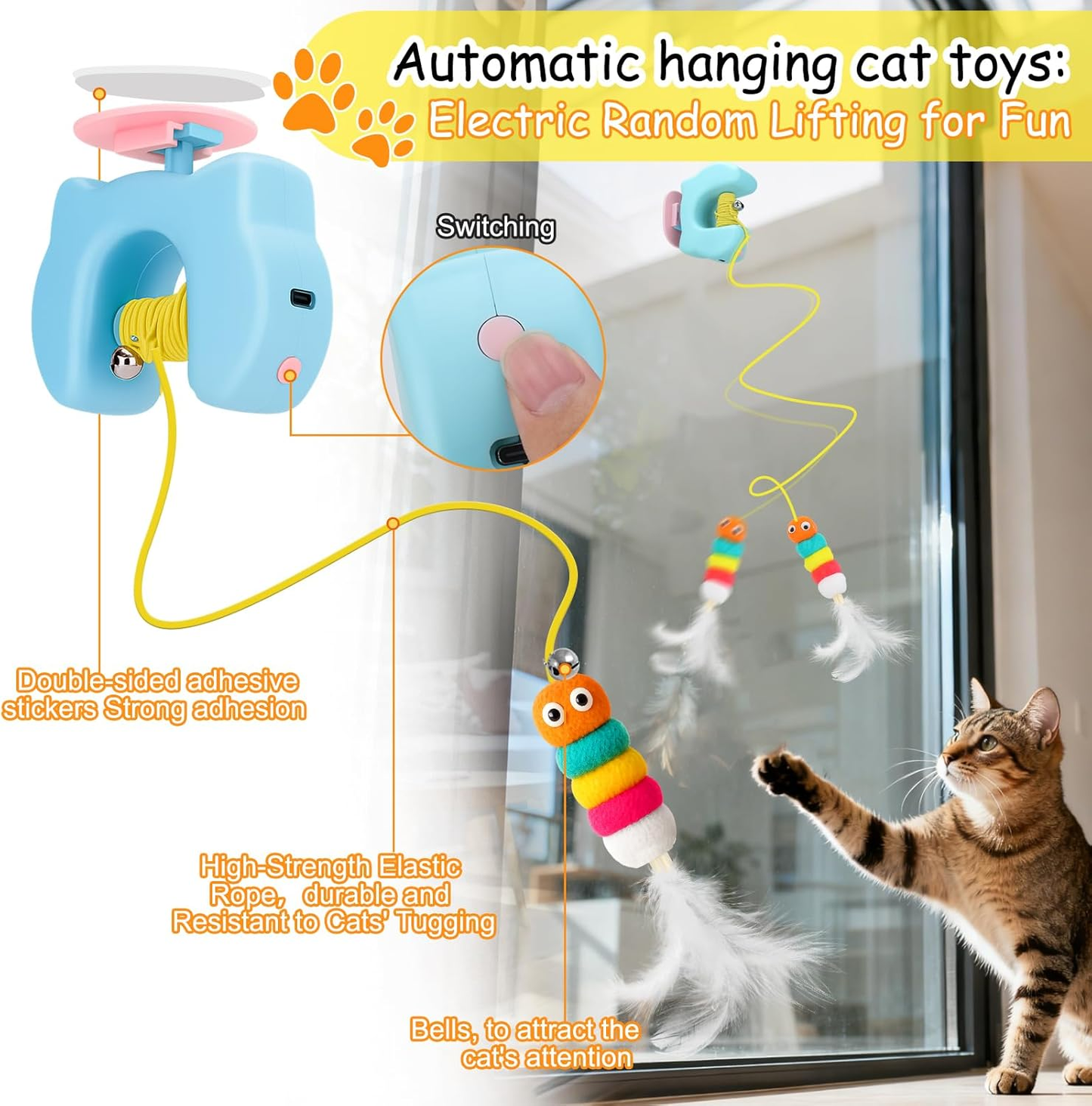 Interactive Hanging Cat Toy