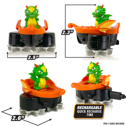 🔥【2026 New】🐉🏎️  Slime Riders Race Track Builder – Motorized Rechargeable Dragon Car with Slime Track Set