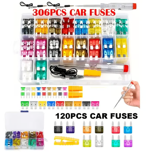 306PCS&Car Blade Fuse Assortment Set with Assorted Car Blade Fuses