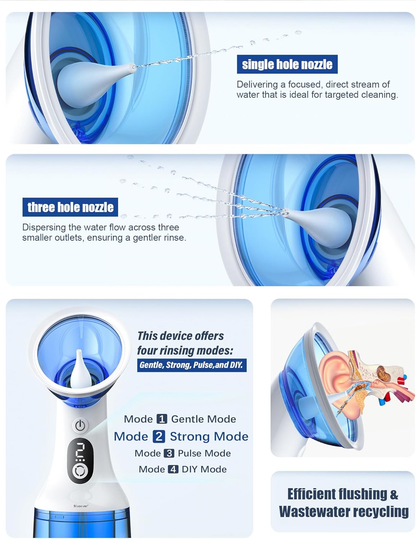🌊🌊Electric Ear Wax Removal with One-Piece Waste Tank