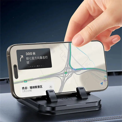 Car phone holder, portable mobile phone holder, stable and durable.In-built parking number plate function, quickly switch to a phone number plate