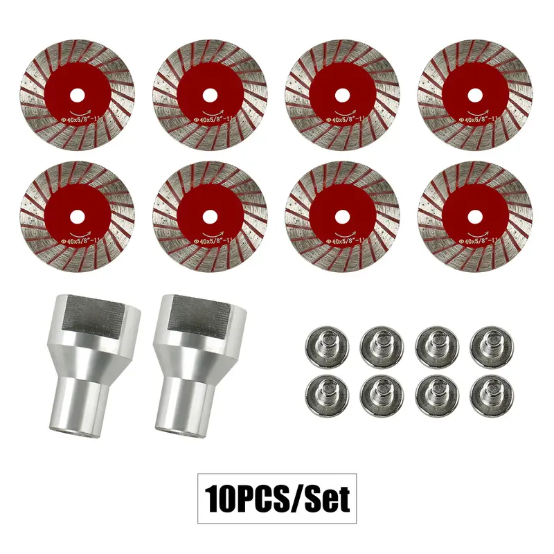 5PCS 1.57"(40MM) Diamond Saw Blades for Granite, Marble, Sandstone, Tombstone & Stone
