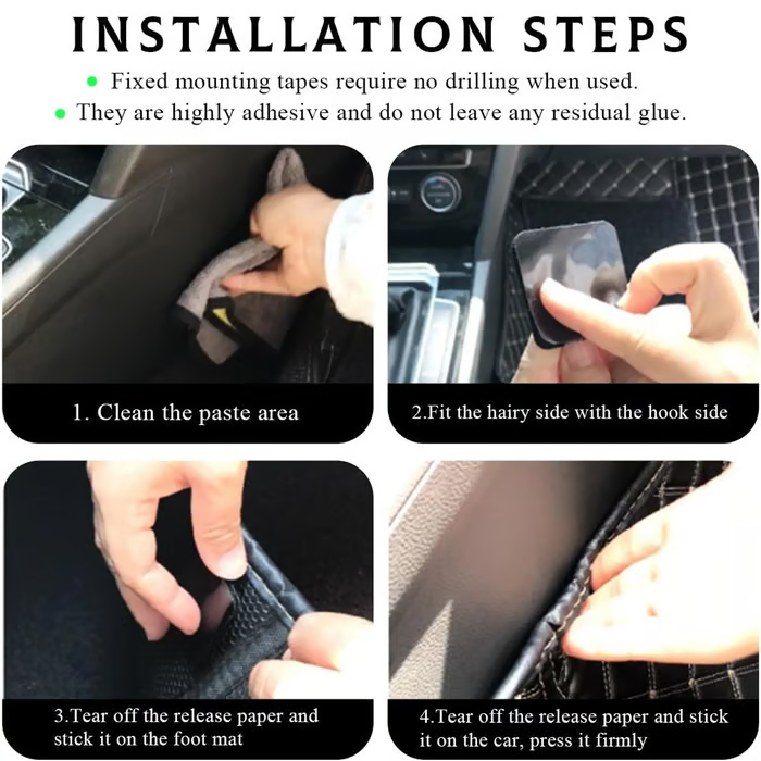 Hook and Loop Strips with Adhesive, Multi-Purpose Non-Slip Double Sided Snap Fastening Tape, Fixing Tape for Sofa Carpet