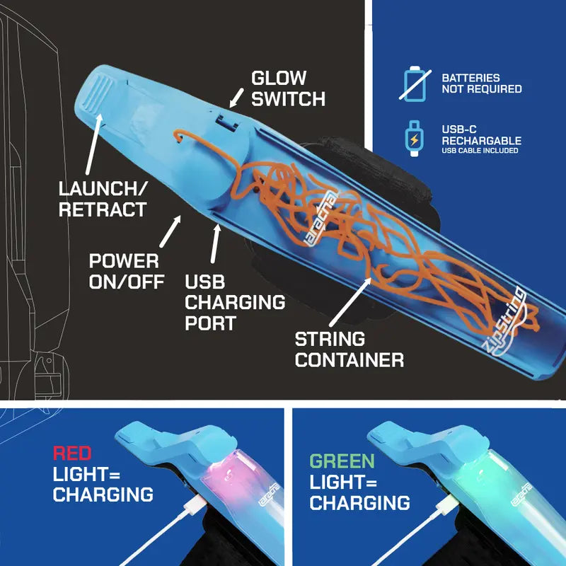 String Launching Webshooter that Glows-In-the-Dark
