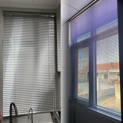 Aluminum Venetian Blind, No Drill Light Filtering Mini Blinds