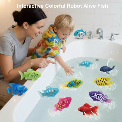 🐟️🐟️Swimming Robot Fish Toy, Pool Toy Robotic Fish with LED Light