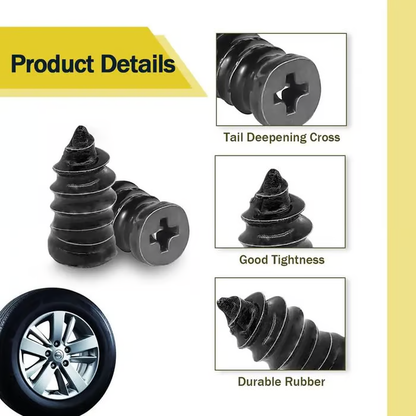 🔥⚒️100PCS Tire Repair Rubber Nails Kit with 2 Sizes for Car/Motorcycle/Truck/Tractor