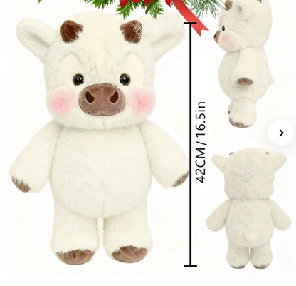 Highland cow Stuffed Animals plush toy,cottish cow plush toy that can simulate running, soft and cute Scottish cow gifts for children and plush decor