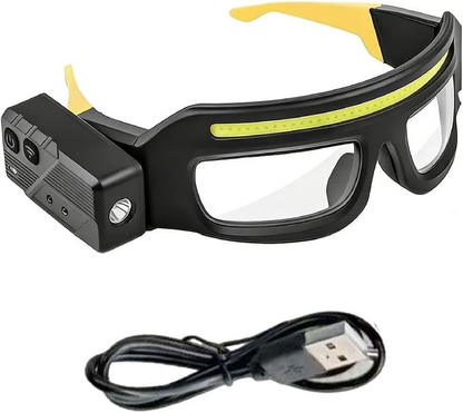 👓️👓️LED glasses with motion sensors and touch control, suitable for running, camping
