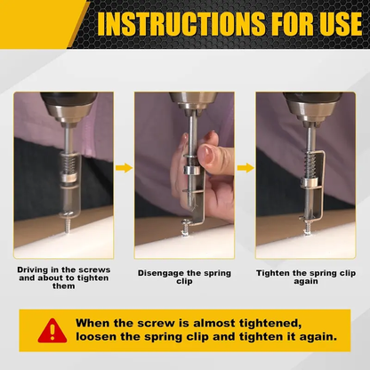 🛠️🛠️2 Pcs Spring-loaded Screw Holder Bit, Anti-drop Screwdriver Bit, Single-Hand Operation Bit Holder for Electricians, Mechanics, DIY Home Repair, Universal Screw Retaining Tool
