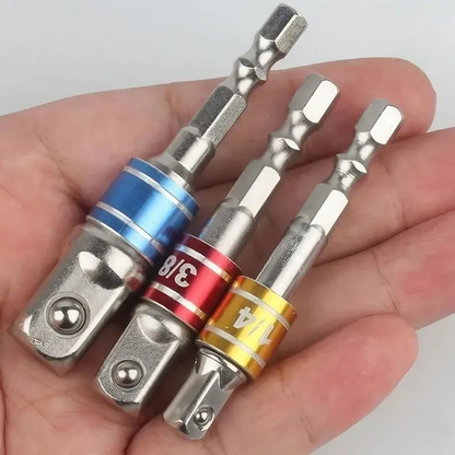 🛠️🛠️3 PCS Impact Grade Socket Adapter/Extension Set -1/4", 3/8", 1/2"