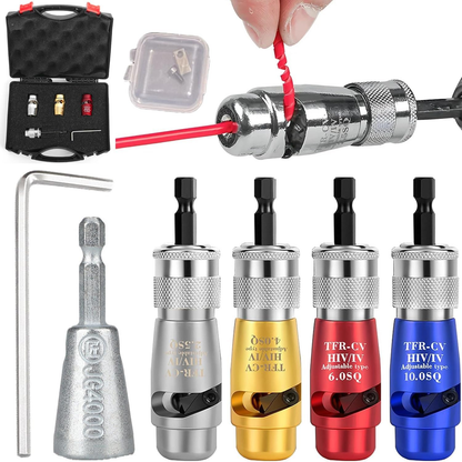 🛠️🛠️Wire Stripping Tool & Wire Twisting Connector, Wire Cutter Drill Attachment, Electrical Wire Twister Tool for Drill Set