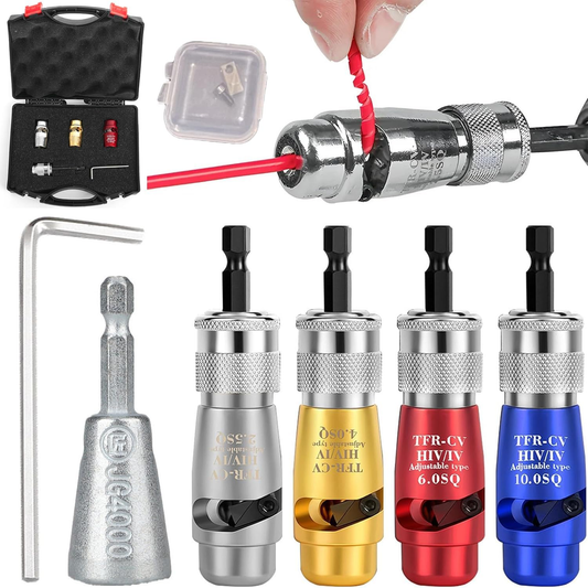 🛠️🛠️Wire Stripping Tool & Wire Twisting Connector, Wire Cutter Drill Attachment, Electrical Wire Twister Tool for Drill Set