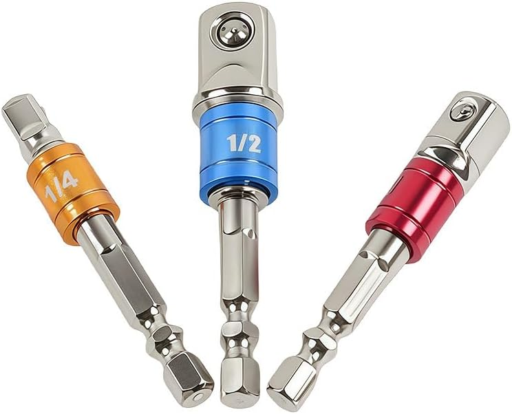 🛠️🛠️3 PCS Impact Grade Socket Adapter/Extension Set -1/4", 3/8", 1/2"