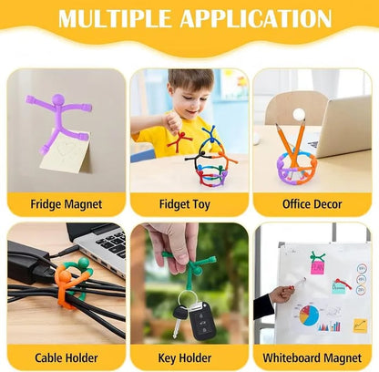 ✨️✨️Magnetic Fidget Toys Bright Solid Colors BPA-Free Sensory Building Fridge Kids Toys