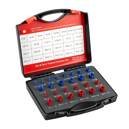 🔩Nut & Bolt Thread Checker Gauge Set | 26PCS / 44PCS Two Options Available