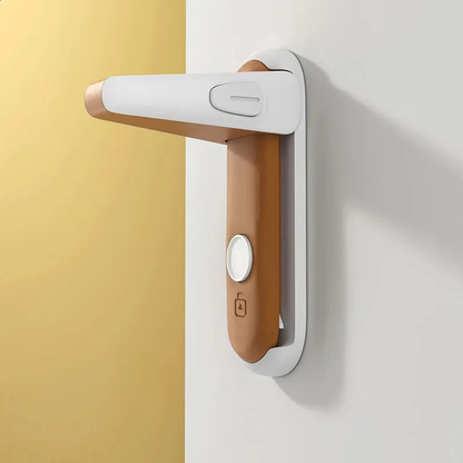 Gate with Smart Lock - Kitchen & Child Safety, No Punch Install, Adjustable Opening