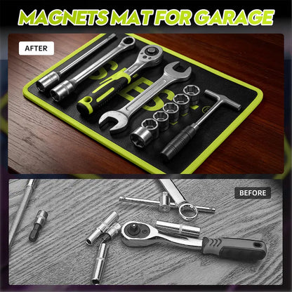 3PCS Flexible Magnetic Tool Mat & Tray Holder