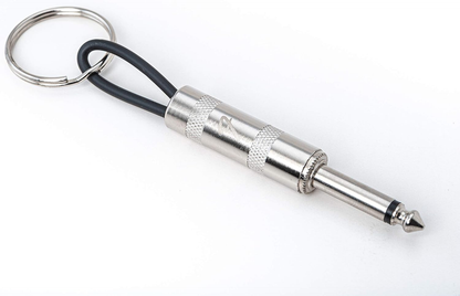 Guitar Plug Key Holder, includes 4 Guitar Plug Keychains