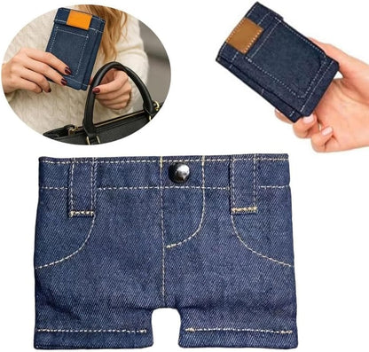 ✨️Jeans wallet💰️,Pocket Pants Mini Jeans Wallet,Small Travel Wallet