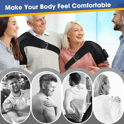 🔥🔥Cordless Shoulder Heating Pad with Massage,Heated Shoulder Wrap Massager for Pain Relief Deep Tissue, Rotator Cuff Heating Pad