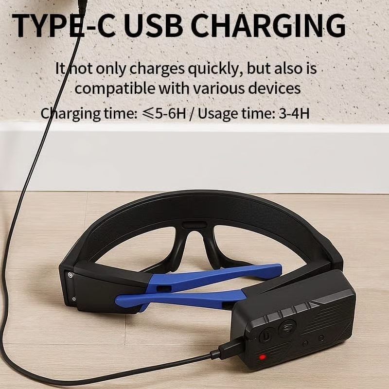 👓️👓️LED glasses with motion sensors and touch control, suitable for running, camping
