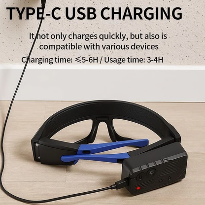 👓️👓️LED glasses with motion sensors and touch control, suitable for running, camping