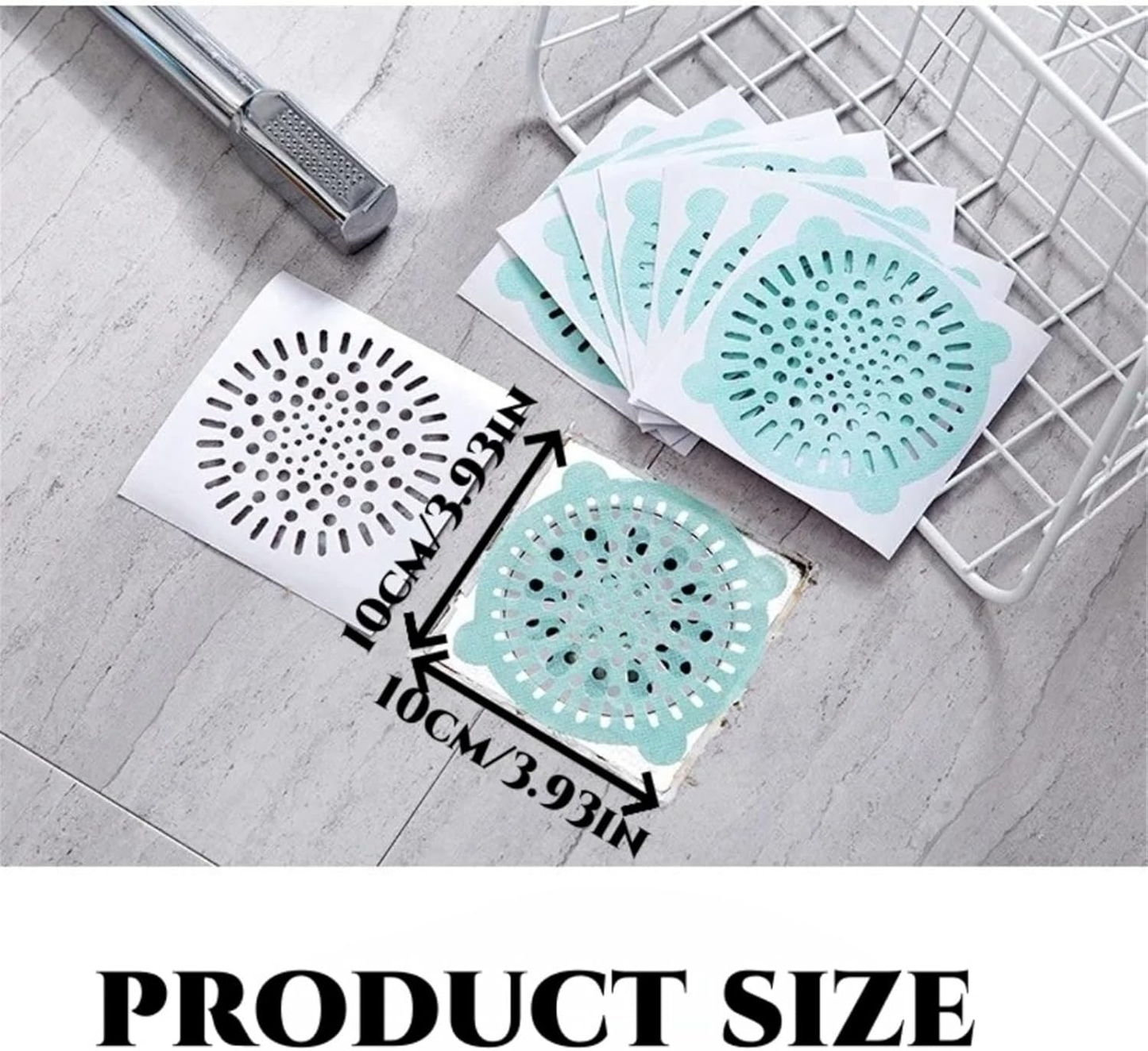 🔥Disposable Floor Drain Sticker, Shower Drain Hair Catcher