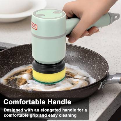 🧽🧽Wireless Electric Cleaning Machine USB Rechargeable Automatic Kitchen Dishwashing Brush Bathtub Tile Professional Cleaning Tool