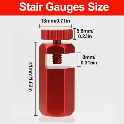 Tall Stair Gauges for Framing Square with Holder and Hook