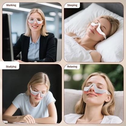 👓️Eye Care Device, 3D Eye Beauty Massager with Vibration, Microcurrent Magic Eye Beauty Pro, Relax Eye Strain, Reduce Eye Bags and Dark Circles